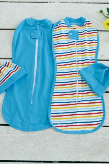 Комплект пеленок-коконов для новорожденных, Rainbow Stripe