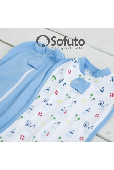 Комплект пеленок-коконов для новорожденных, Sea Beach