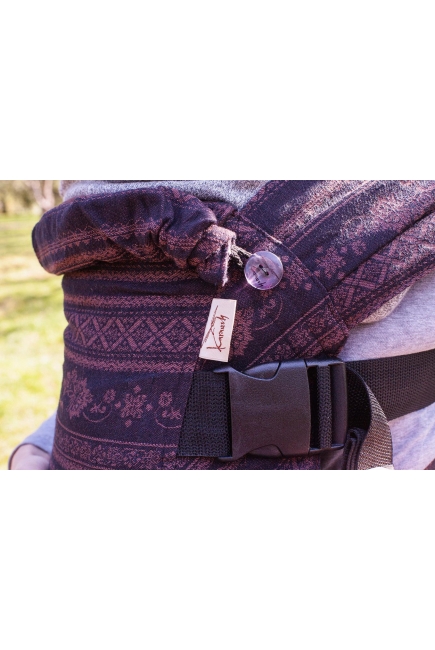 Эрго-рюкзак Karaush шарфовый с бамбуком, Black Coffee