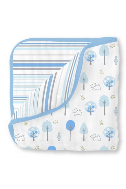 Муслиновое одеяло SwaddleDesigns, Blue Forest