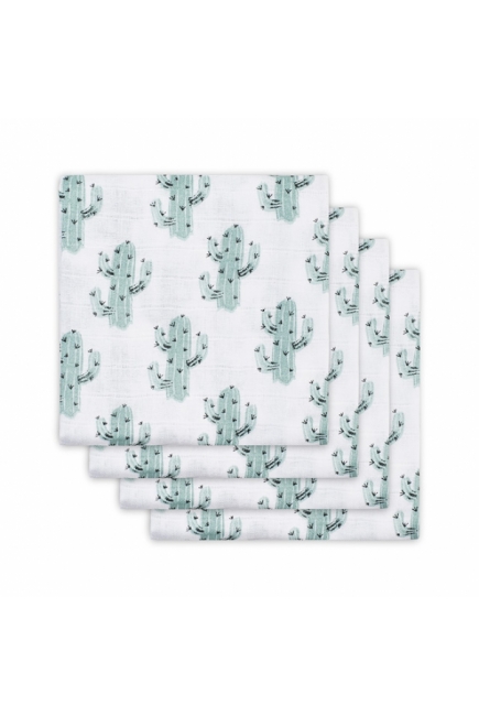 Пеленки муслиновые для новорожденных Jollein средние, Tropical Cactus