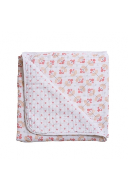 Одеяло из муслина Bebe au Lait, цвет Dewberry and Lattice