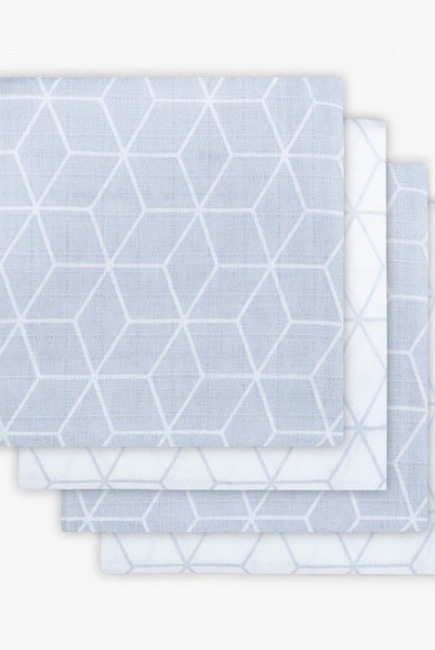 Пеленки муслиновые для новорожденного Jollein средние, Graphic Grey