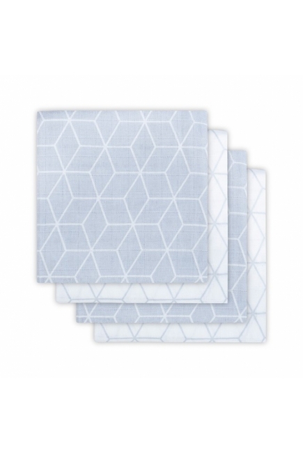 Пеленки муслиновые для новорожденного Jollein средние, Graphic Grey