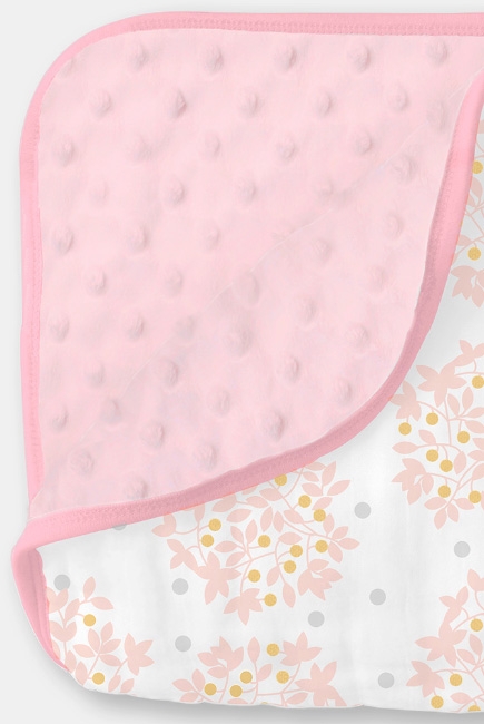 Муслиновое одеяло с флисом SwaddleDesigns Snuggle Blanket, Heavenly Floral Shimmer
