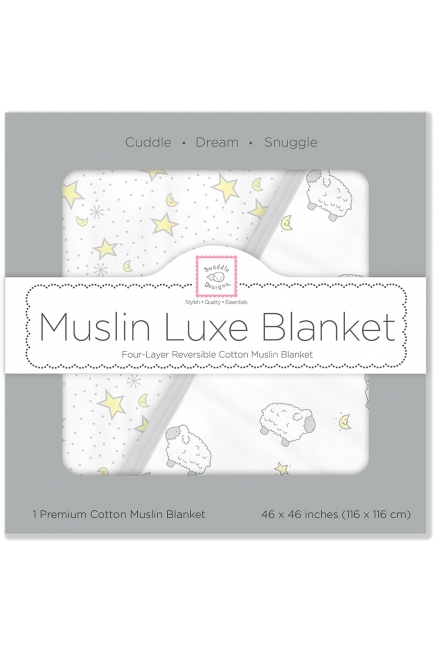 Одеяло муслиновое SwaddleDesigns, Little Lambs & Twinkle Sterling