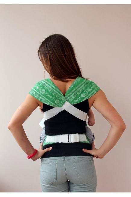 Эрго-рюкзак шарфовый с бамбуком Карауш, Mint