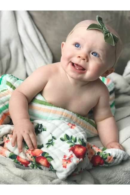 Одеяло муслиновое Bebe au Lait, Ojai and Ribbon