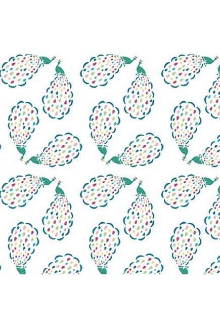 Одеяло муслиновое Bebe au Lait, Peacocks and Pansies