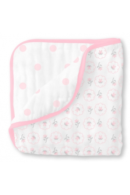 Муслиновое одеяло SwaddleDesigns, Pink Posies