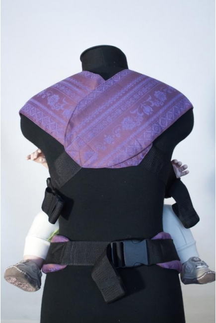 Эрго-рюкзак Karaush шарфовый с бамбуком растущий, Plum Branch