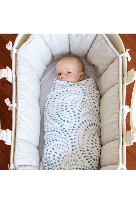 Муслиновые пеленки для новорожденного Bébé au Lait большие, Rose Serenity and Sky