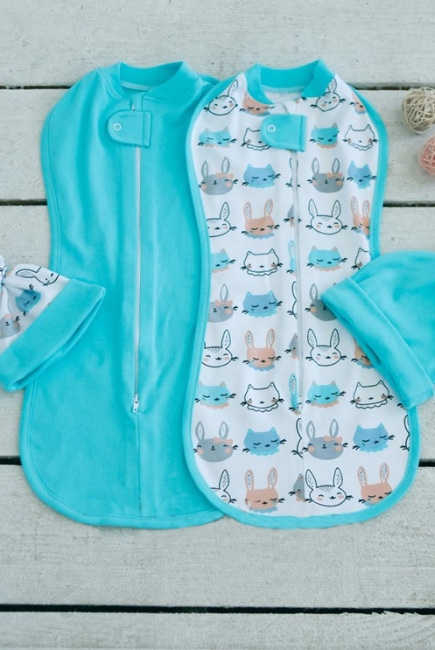 Комплект пеленок-коконов для новорожденных, Bunny
