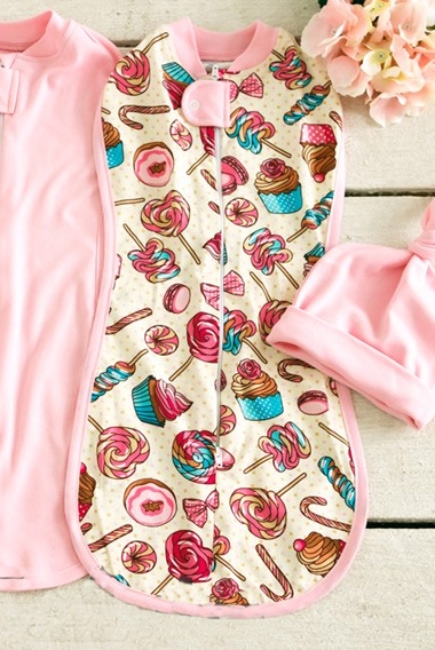 Пеленка кокон для детей трикотажная, Delicious