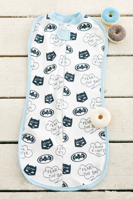 Пеленка-кокон для новорожденных трикотажная, Batman