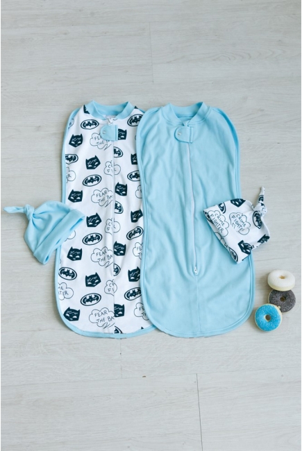Комплект пеленок-коконов для новорожденных, Batman