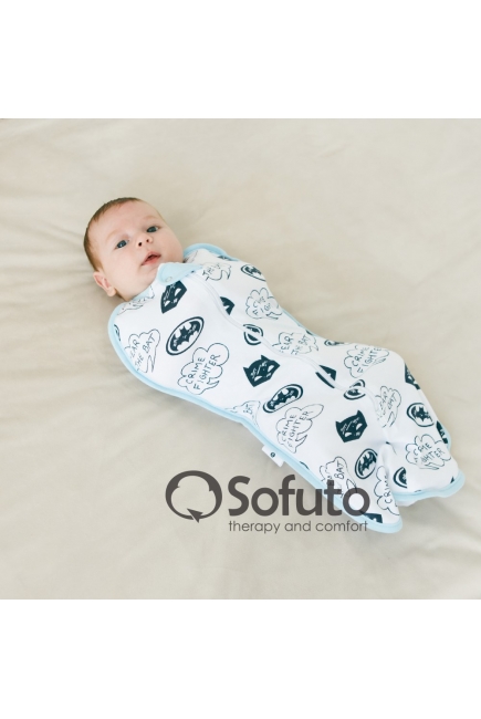 Пеленка-кокон для новорожденных трикотажная, Batman