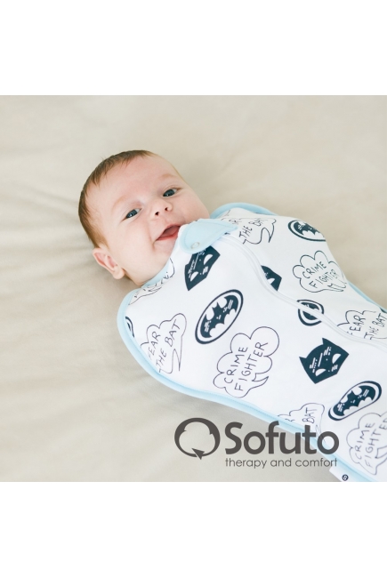 Пеленка-кокон для новорожденных трикотажная, Batman