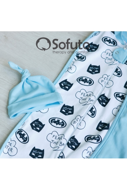 Пеленка-кокон для новорожденных трикотажная, Batman