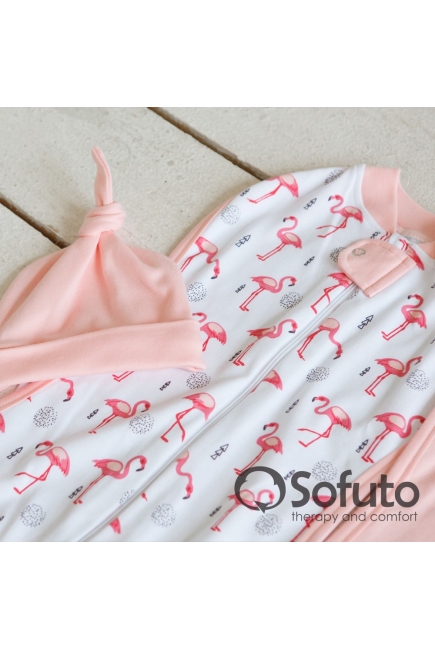 Комплект пеленок-коконов для новорожденных, Flamingo