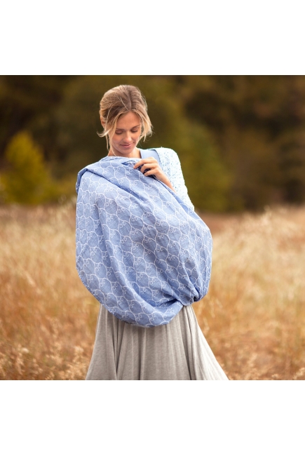 Накидка для кормления - милкснуд муслиновый Bebe Au Lait, Porta