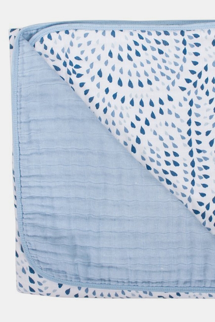 Одеяло из муслина Bebe au Lait, цвет Serenity and Sky