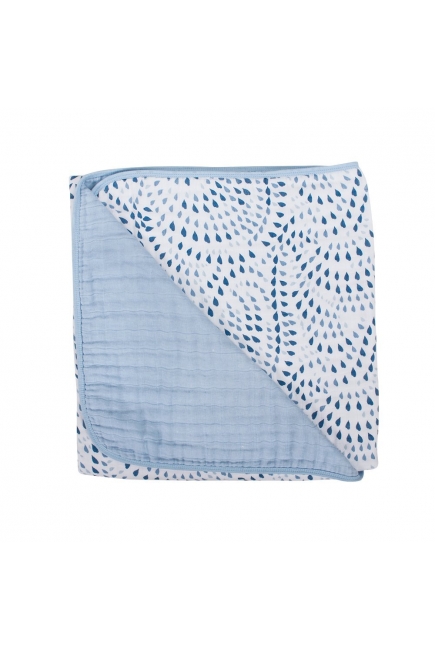Одеяло из муслина Bebe au Lait, цвет Serenity and Sky