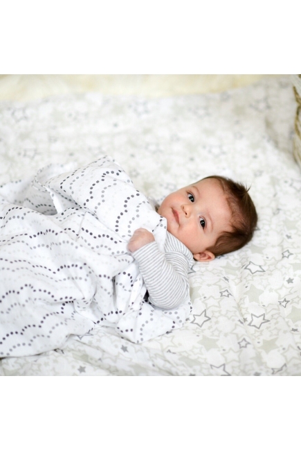 Муслиновые пеленки для новорожденного SwaddleDesigns большие, набор 4, Starshine Shimmer