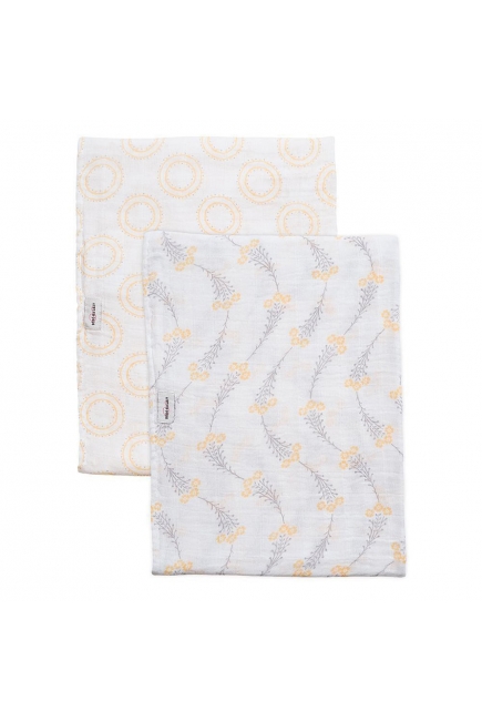 Пеленки для новорожденных из муслина Bébé au Lait, большие, Wildflower and Halo