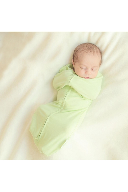 Пеленка кокон на молнии трикотажная, Flamingo