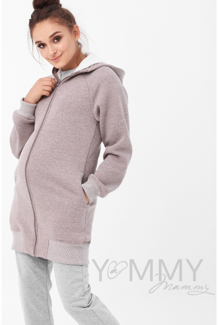 Слинготолстовка, коричневый меланж