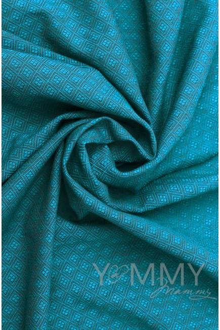 Слинг с кольцами YM, бирюза/серый