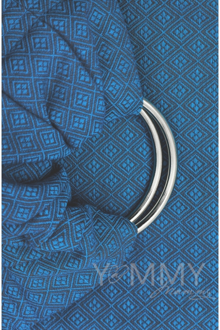 Слинг с кольцами YM, синий/серый