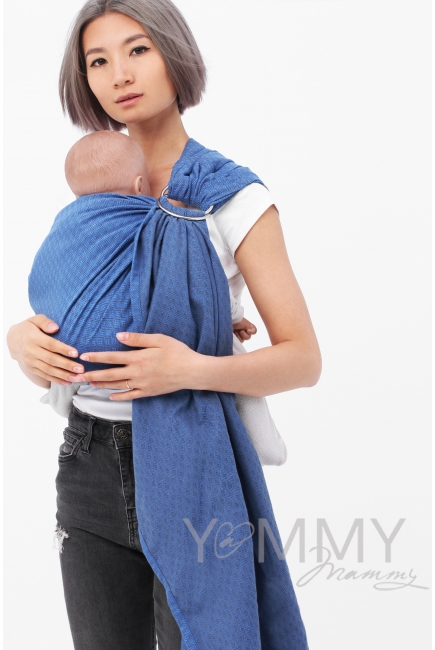 Слинг с кольцами YM, синий/серый