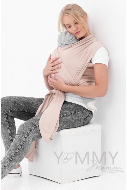 Слинг-шарф трикотажный, цвет "бежевый"