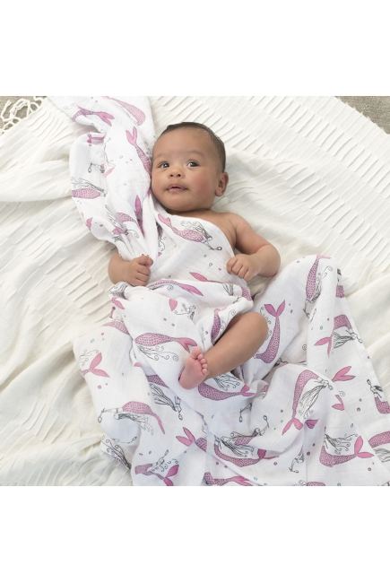 Муслиновые пеленки для новорожденных Aden Anais, большие, набор 2, Benita Bird