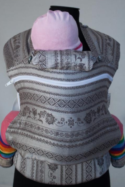 Эрго-рюкзак шарфовый с бамбуком Karaush растущий, First Snow