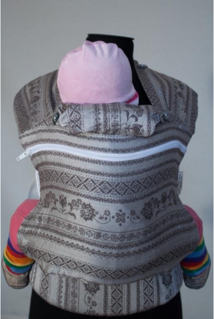 Эрго-рюкзак шарфовый с бамбуком Karaush растущий, First Snow