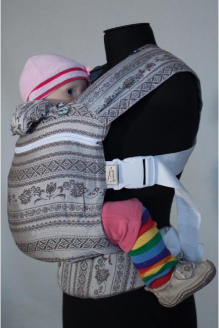 Эрго-рюкзак шарфовый с бамбуком Karaush растущий, First Snow