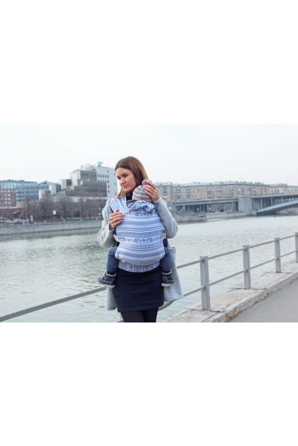 Эрго-рюкзак Karaush шарфовый с бамбуком растущий, Frost