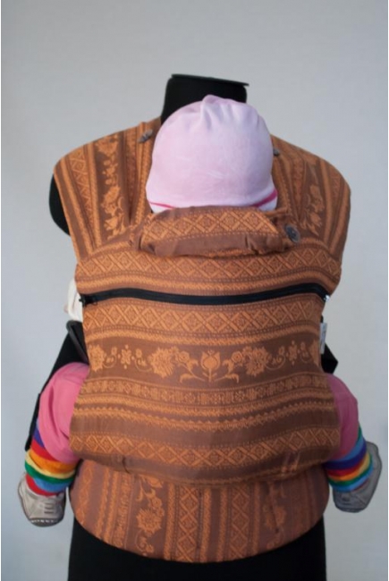 Эрго-рюкзак Карауш шарфовый с бамбуком растущий, Gerbera