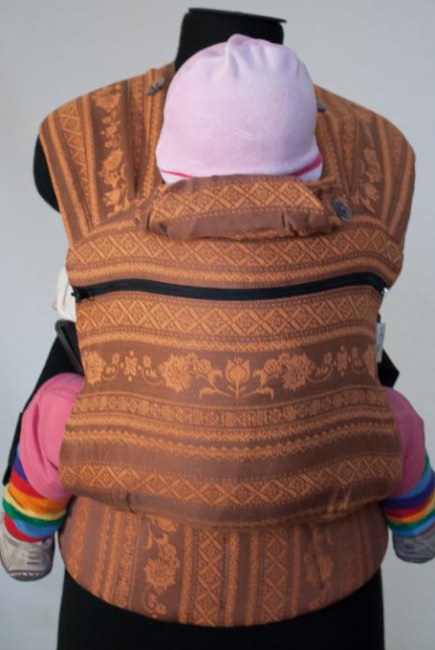 Эрго-рюкзак Карауш шарфовый с бамбуком растущий, Gerbera