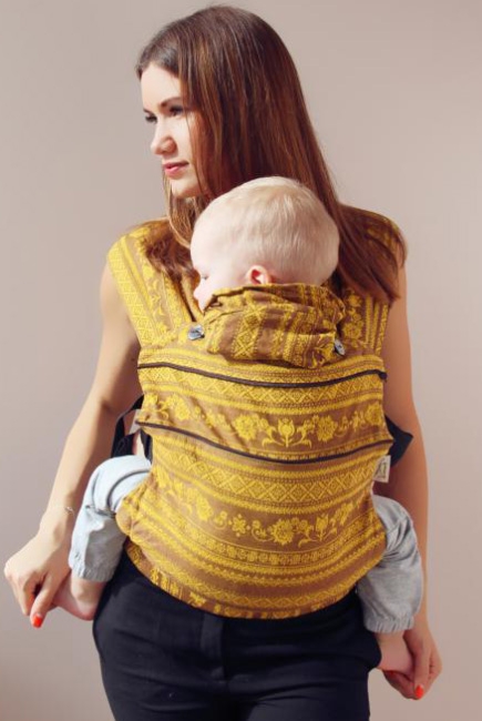 Эрго-рюкзак шарфовый с бамбуком Карауш растущий, Giraffe