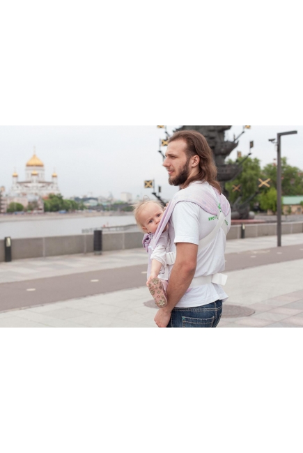 Эрго рюкзак шарфовый с бамбуком Карауш растущий, Pink