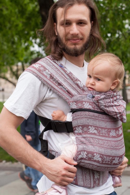 Эрго-рюкзак шарфовый с бамбуком Karaush растущий, Porto