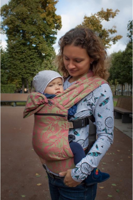 Эрго-рюкзак Karaush шарфовый растущий, Purple