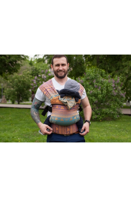 Эрго-рюкзак Karaush шарфовый с бамбуком растущий, Rainbow Opal