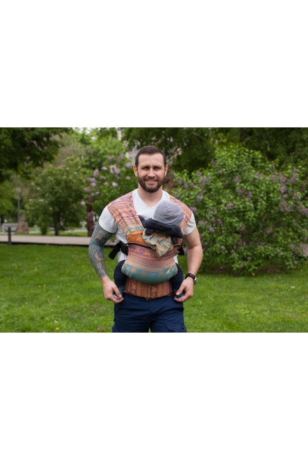 Эрго-рюкзак Karaush шарфовый с бамбуком растущий, Rainbow Opal