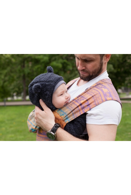 Эрго-рюкзак Karaush шарфовый с бамбуком растущий, Rainbow Opal