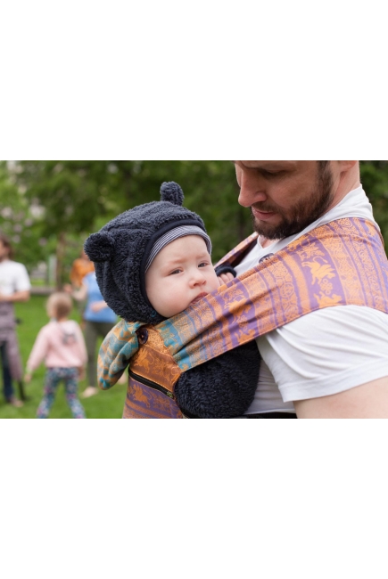 Эрго-рюкзак Karaush шарфовый с бамбуком растущий, Rainbow Opal